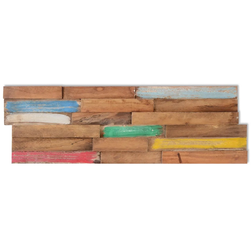 Pannelli per Pareti 10 pz 1,03 m² in Legno Massello di Teak 326169