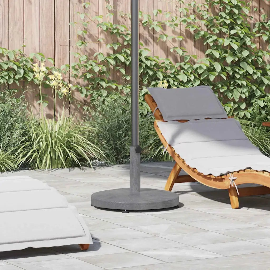 vidaXL Base per Ombrello da Esterno Aspetto legno grigio scuro