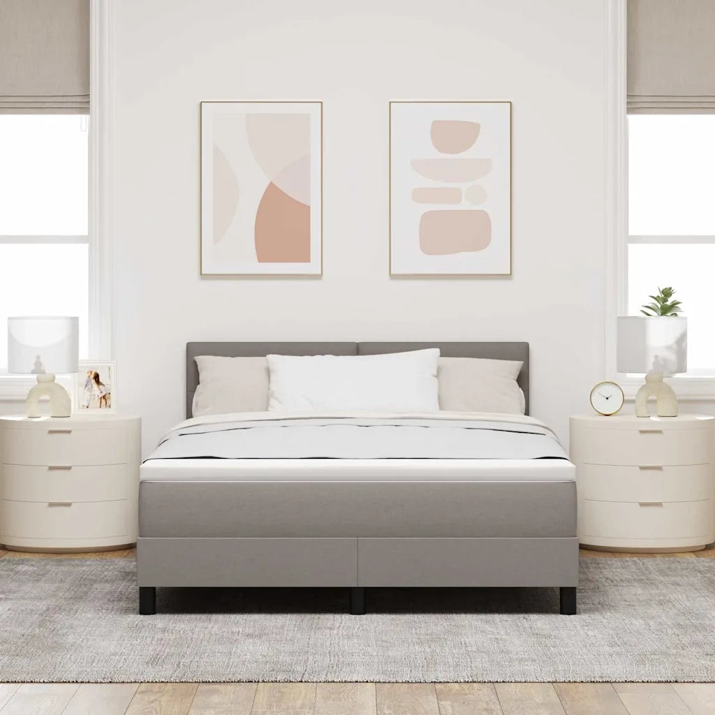 Letto a molle con testiera Talpa 140 x 190 cm Tessuto 3338689