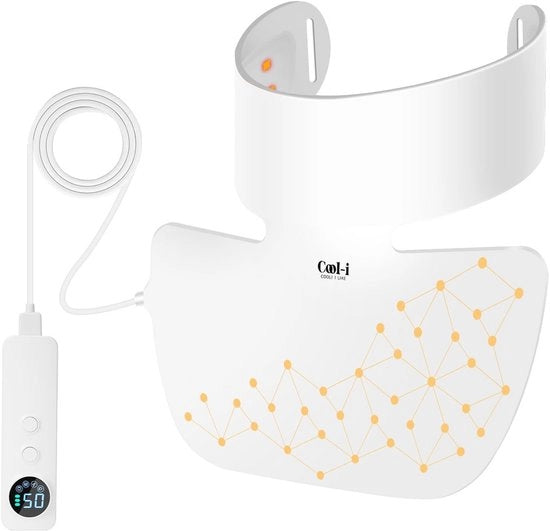 Faccia LED per cura della pelle con luce rossa e infrarossa contro l'invecchiamento