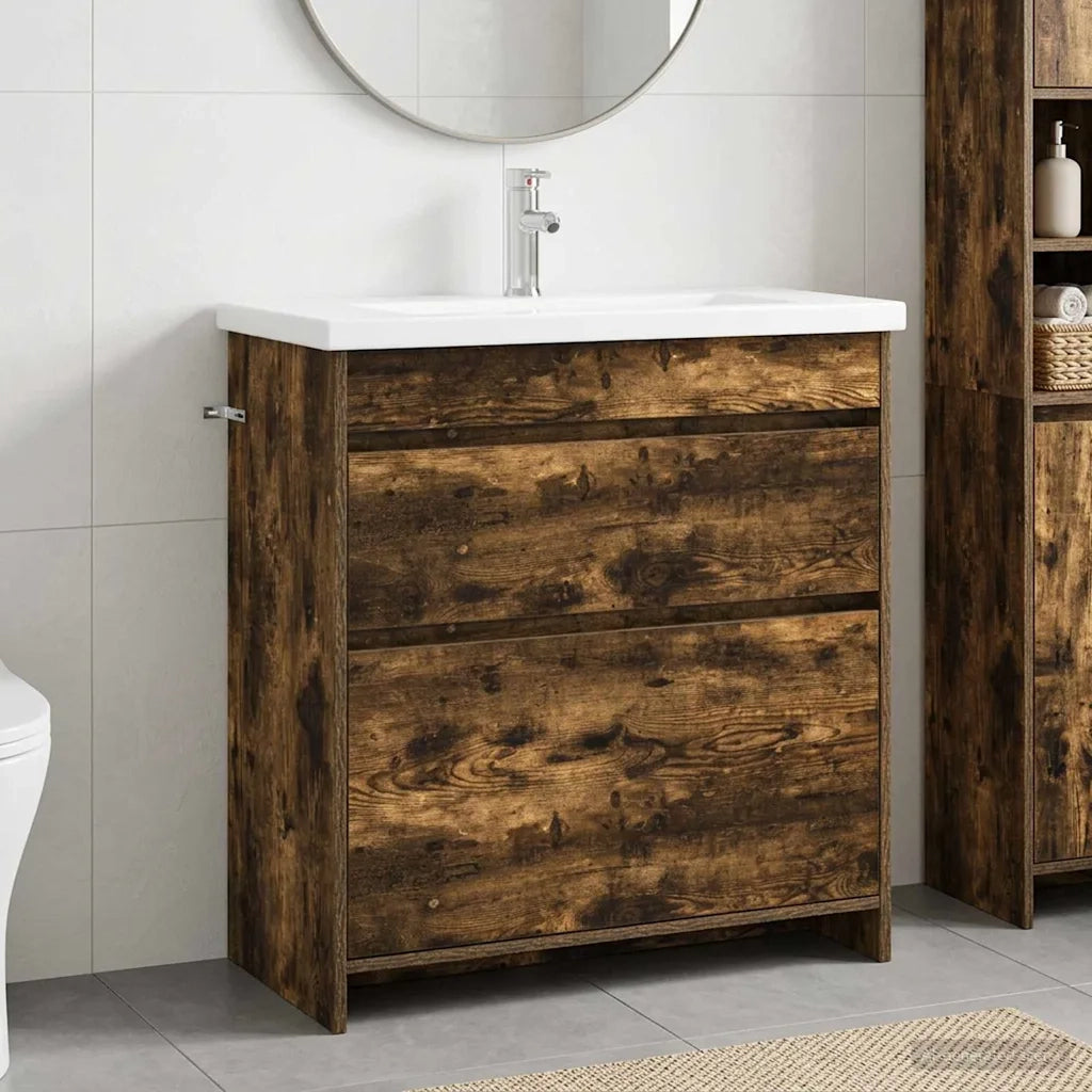 Set di mobili per il bagno Rovere Fumo 81 x 40 x 84,5 cm 3404270