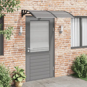 Tettoia per Porta Nera 150x80 cm Policarbonato