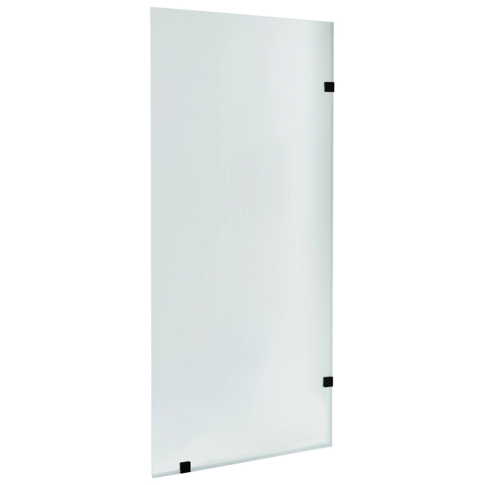Vetro temperato per doccia in vetro temperato Walk in 90 x 195 cm Nero design elegante