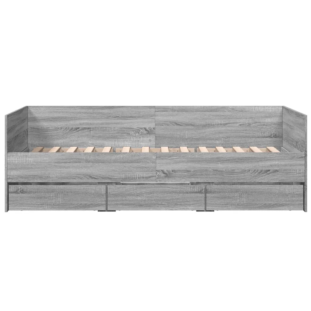 Divano Letto con Cassetti senza Materasso 90x200 cm