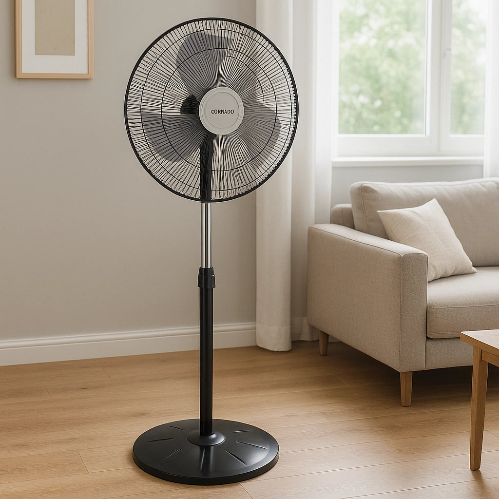 VENTILATORE A PIANTANA TORNADO PALA 45CM OSCILLANTE 60W