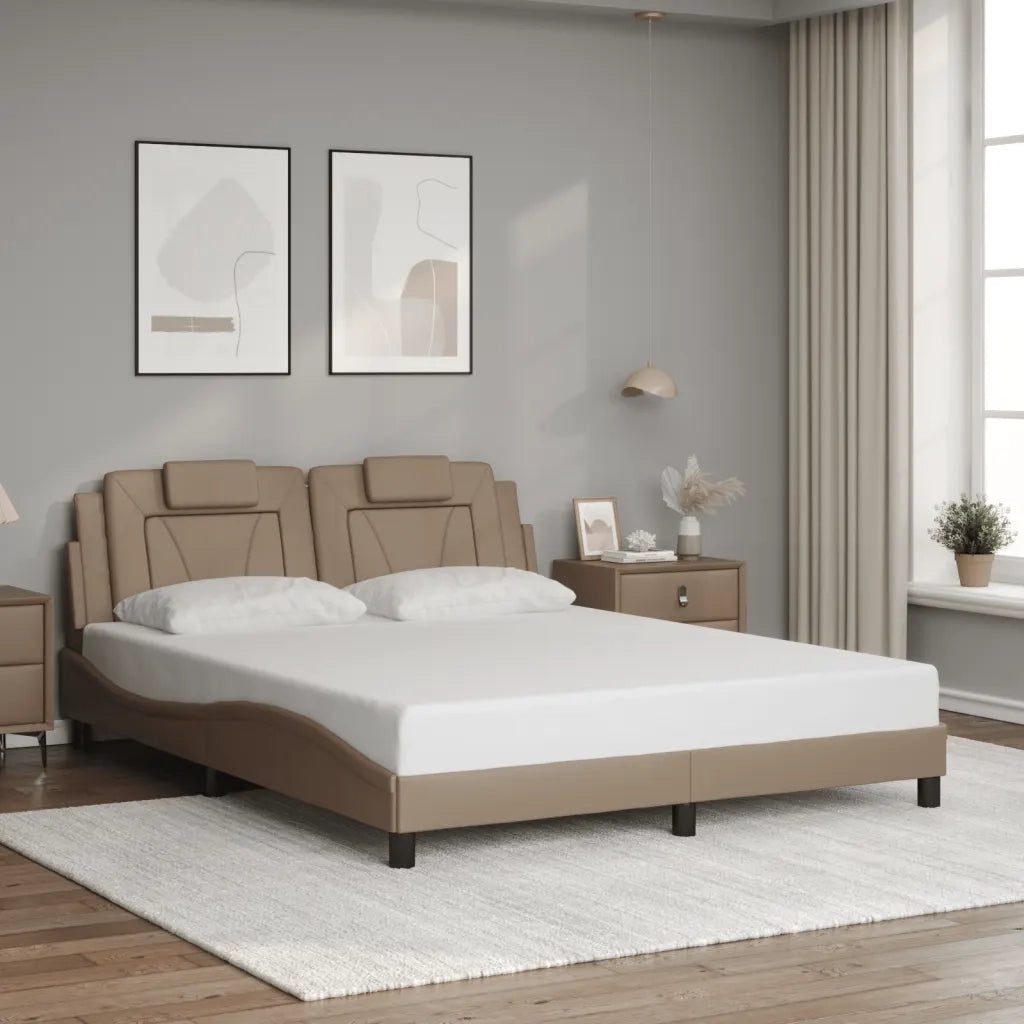 Giroletto Viana con LED senza Materasso Cappuccino 160x200 cm 3214033