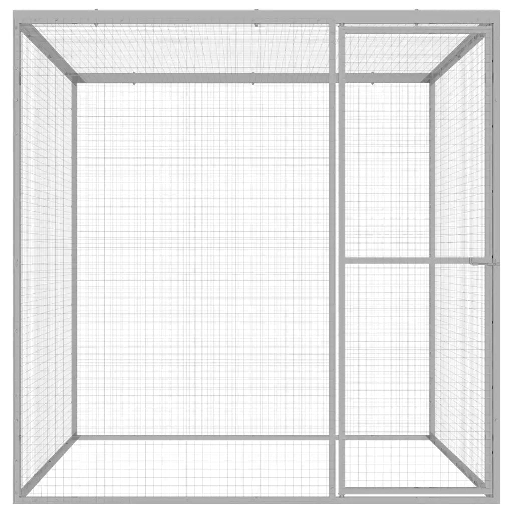 Gabbia per Gatti 1,5x1,5x1,5 m in Acciaio Zincatocod mxl 103834