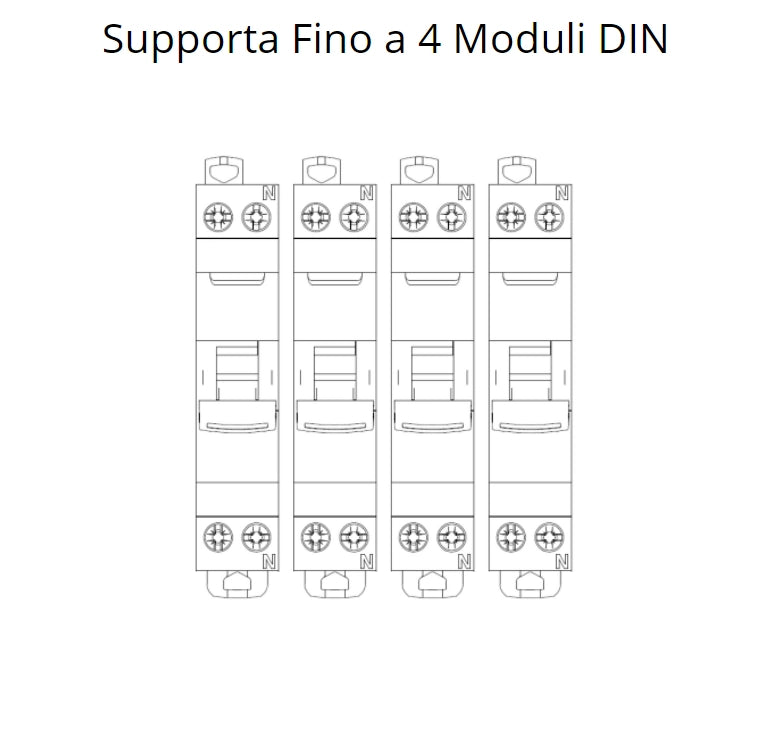 Gewiss centralino parete 4 moduli stagno ip65 gw40101