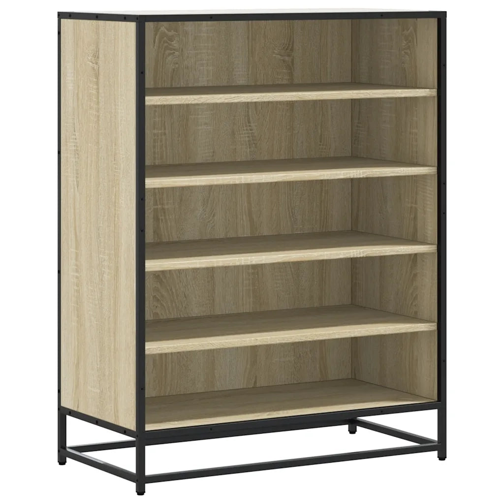 Scarpiera | Mobile per scarpe Rovere Sonoma 75x38x97,5 cm Legno Multistrato Metallo