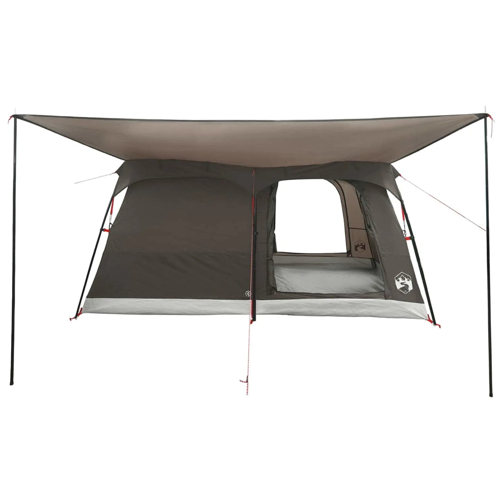 Tenda Familiare con tetto Marrone Grigio 500 x 400 x 230 cm 42029003