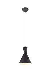 Lampada a sospensione RL ENZO nera metallo Ø20 E27