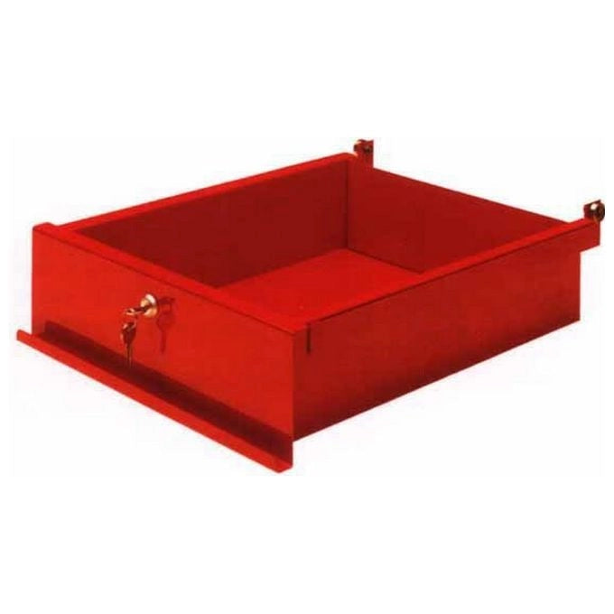 Derby Cassetto per Banco da Lavoro Serie Industria in Metallo Verniciato Scorrimento su Cuscinetti a Sfere 37x45,5x10,5 cm
