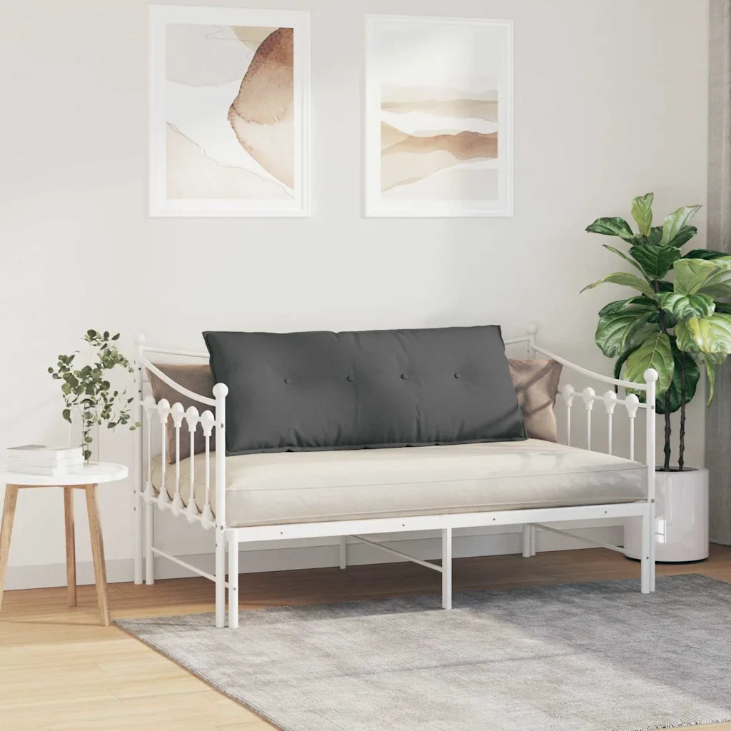 Cuscino per Schiena Grigio scuro 120 x 19 x 50 cm Tessuto 42014788