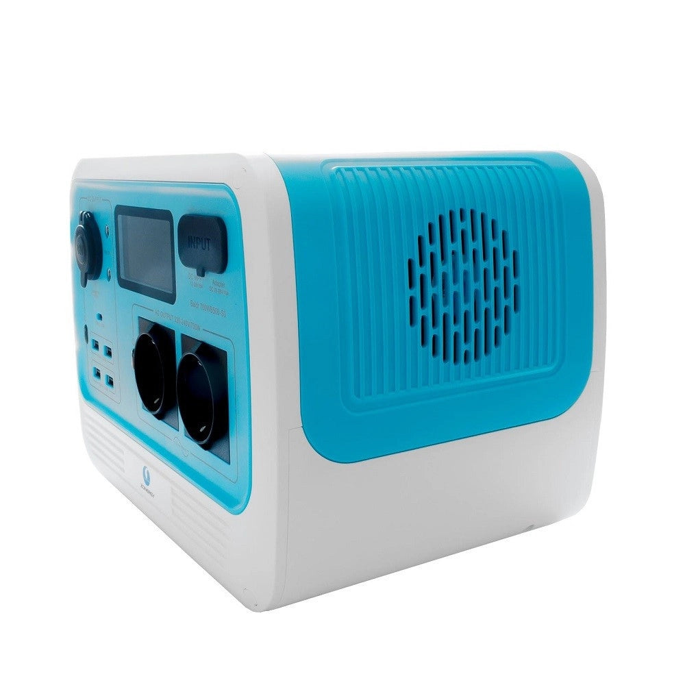 Trade Shop - Generatore Corrente 700w Portatile Ricarica Solare Batteria Prese Schuko Ac Usb-c -