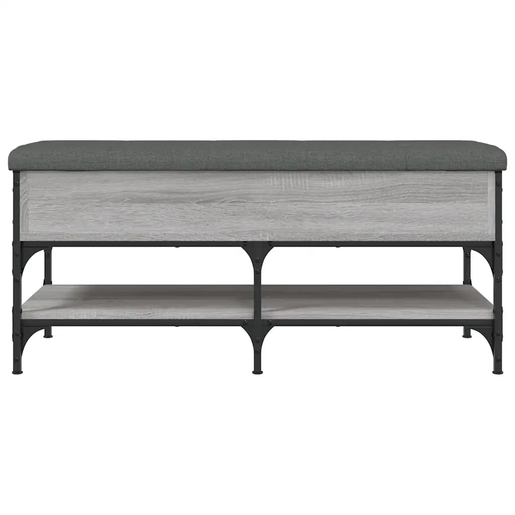 Panca Porta Scarpe Grigio Sonoma 102x42x45 cm Legno Multistrato
