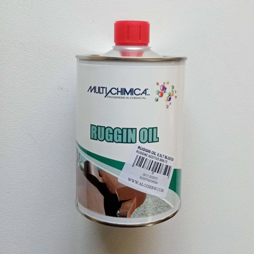 Ruggin oil 500ml blocca ruggine additivo anticorrosivo trasparente per vernice