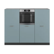 Cucine componibili piccole R-Line Grigio-blu/Antracite 180 cm senza piano di lavoro Vicco