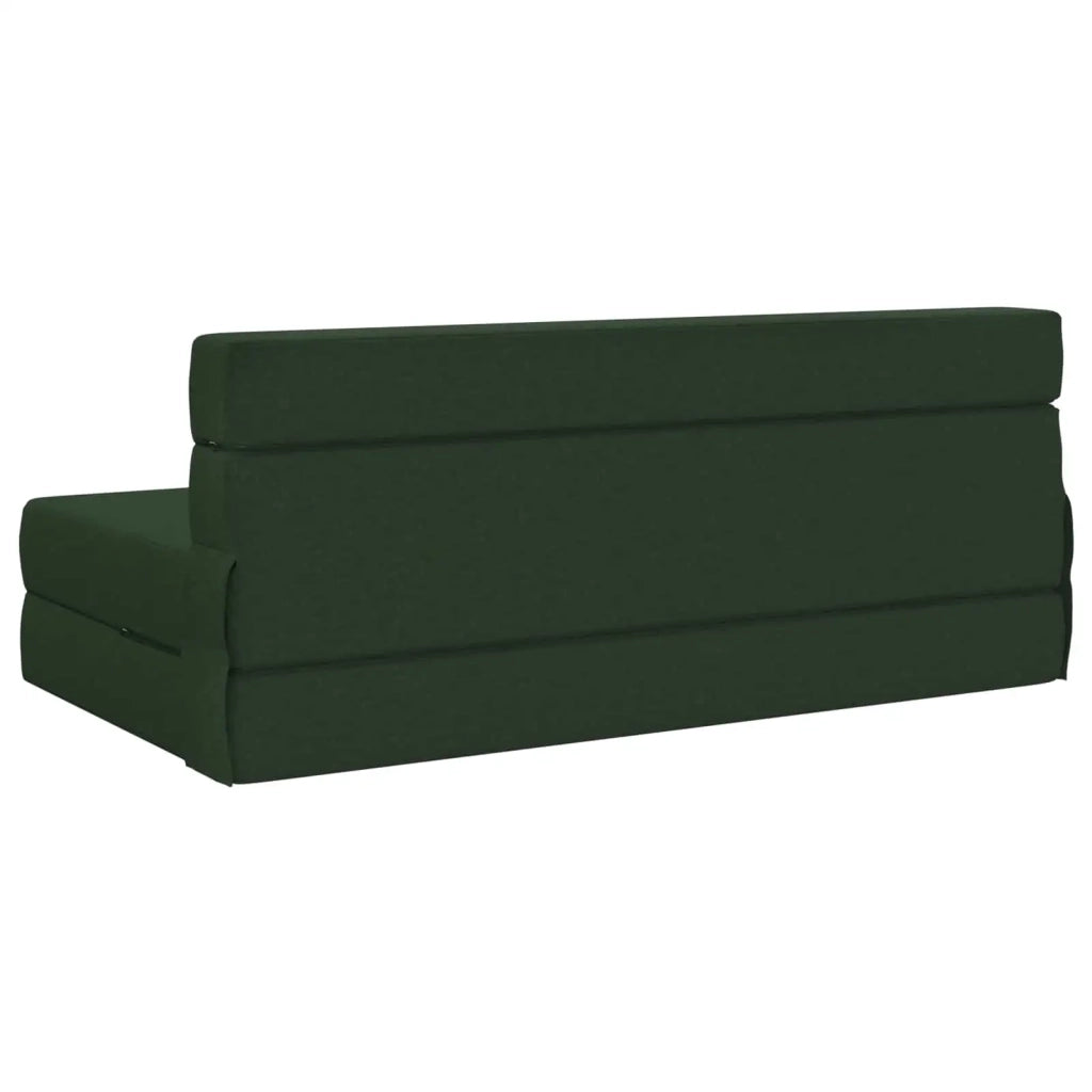 Divano Letto Pieghevole Verde Scuro 152 x 86,5 x 60 cm Tessuto 900122