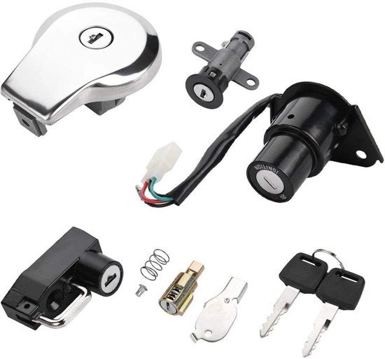 Copricarrozzeria per Motociclo - Cinghia Metallica - Per Virago XV535/XV250/XV125 - Inclusa Chiave e Accessori di Montaggio - Argento - Accessorio Motociclo