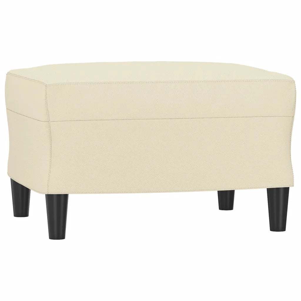 Poggiapiedi Crema 60x50x41 cm in Similpelle cod mxl 73044