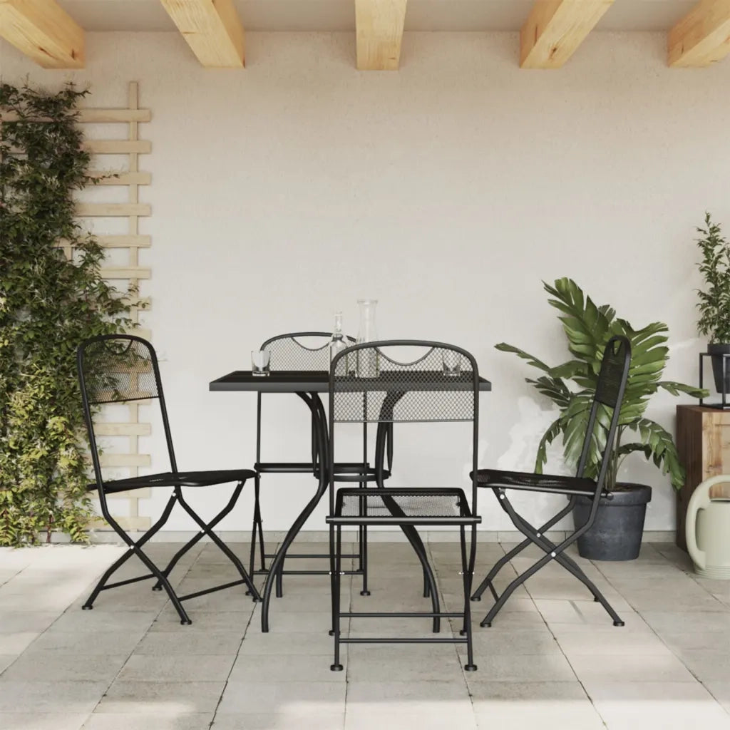 Set da Pranzo da Giardino 5pz Antracite in Rete Metallica 3211810