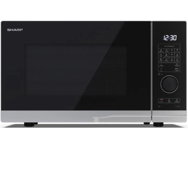 Sharp yc-pg284ae-s forno a microonde nero, argento microonde con grill superficie piana 28 l 900 w