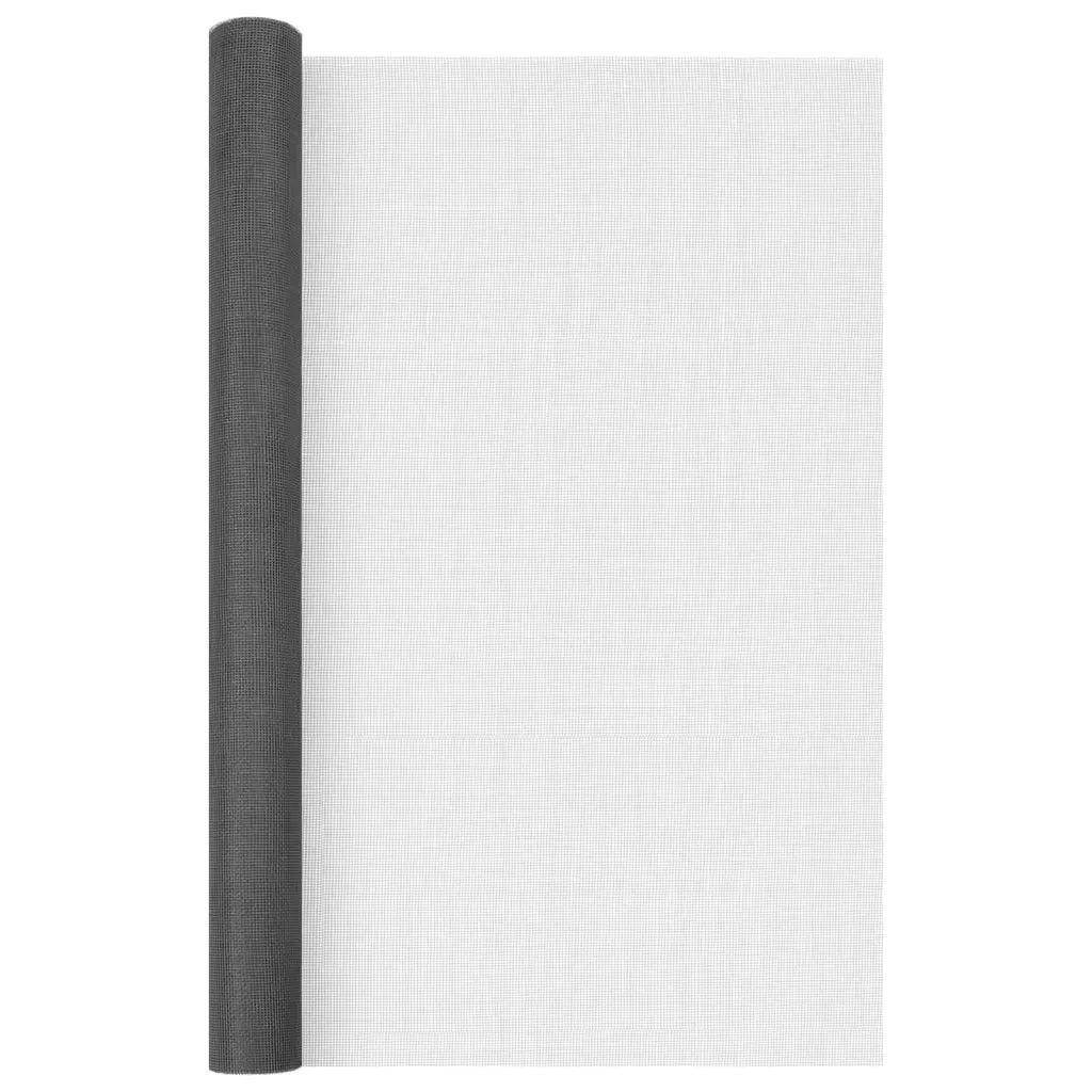 Zanzariera in Fibra di Vetro 60x500 cm Nera 150855