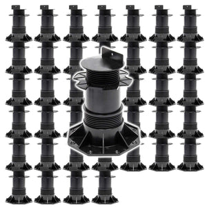 Set 50 supporti per pavimenti galleggianti Altezza regolabile 140-210mm Max 2700 kg Piedini per decking