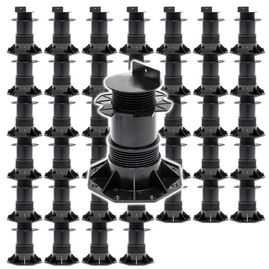 Set 50 supporti per pavimenti galleggianti Altezza regolabile 140-210mm Max 2700 kg Piedini per decking