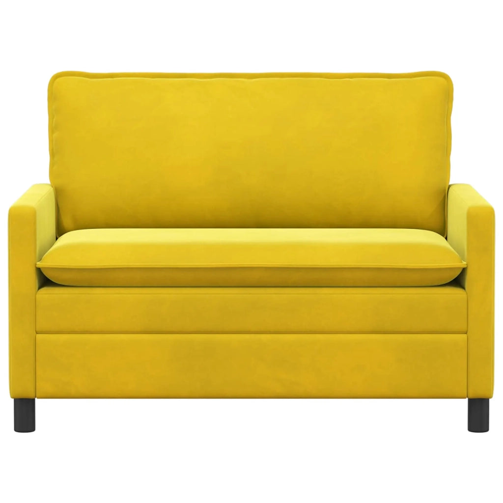 Divano Giallo 126 x 81 x 87,5 cm Velluto 42028803
