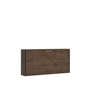 Letto Singolo a Scomparsa Salvaspazio Orizzontale Kando H97 cm Marrone