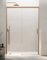 Porta doccia scorrevole 1+1 THALASSA (BASIC) 120 cm Profilo Rame vetro trasparente