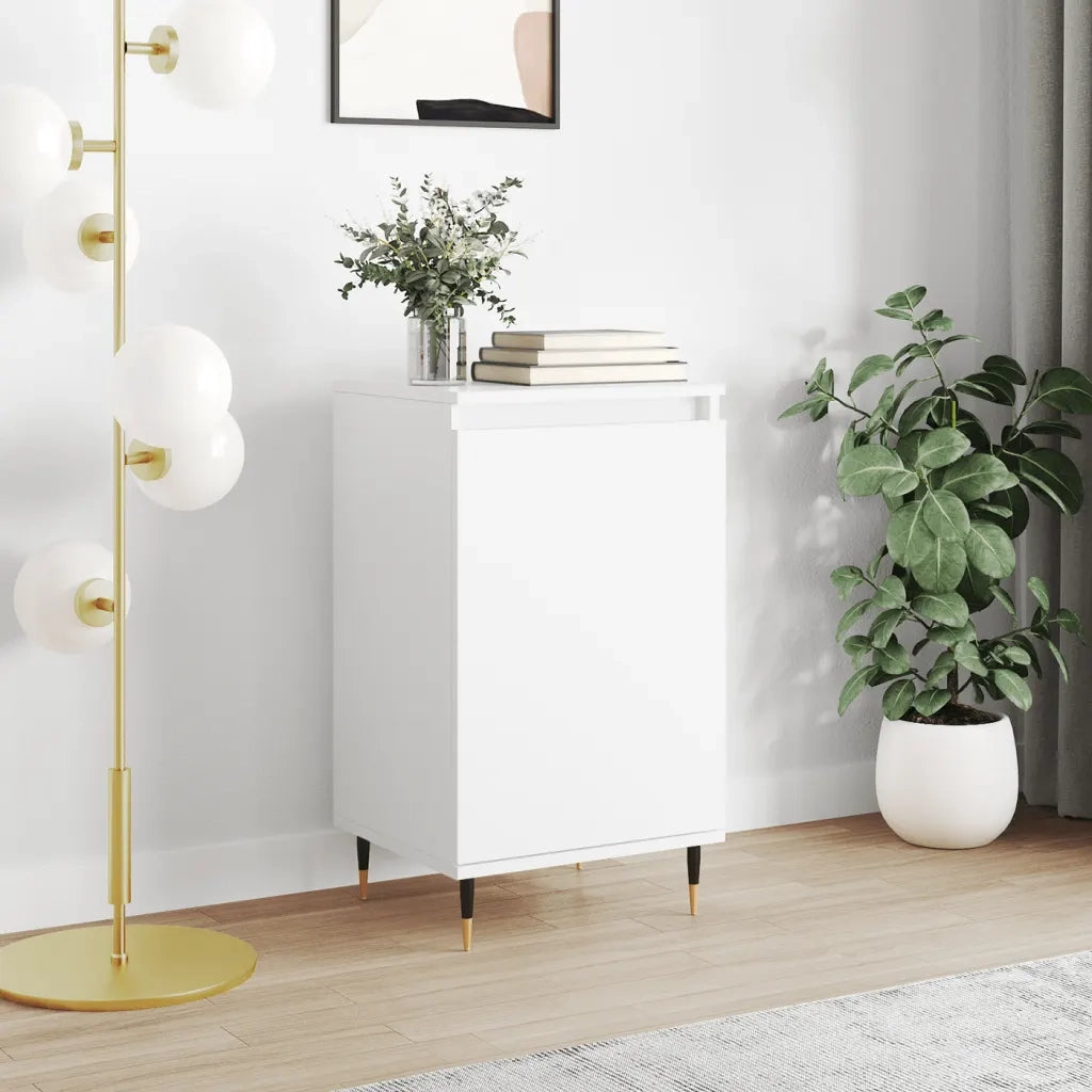 Credenza | Madia | Buffet da pranzo | Armadio da pranzo Bianca 40x35x70 cm in Legno Multistrato
