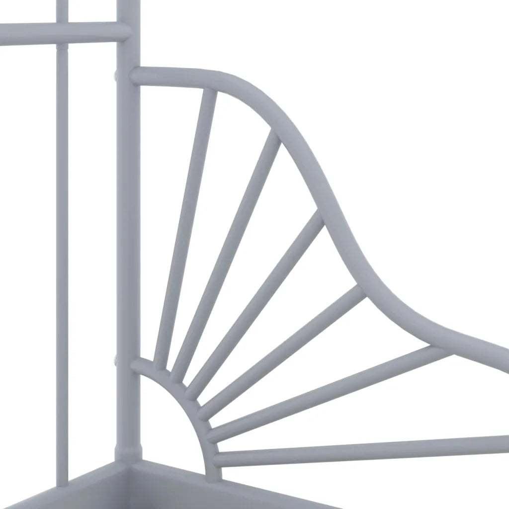 Giroletto Estendibile Grigio in Metallo 80x130/200 cm