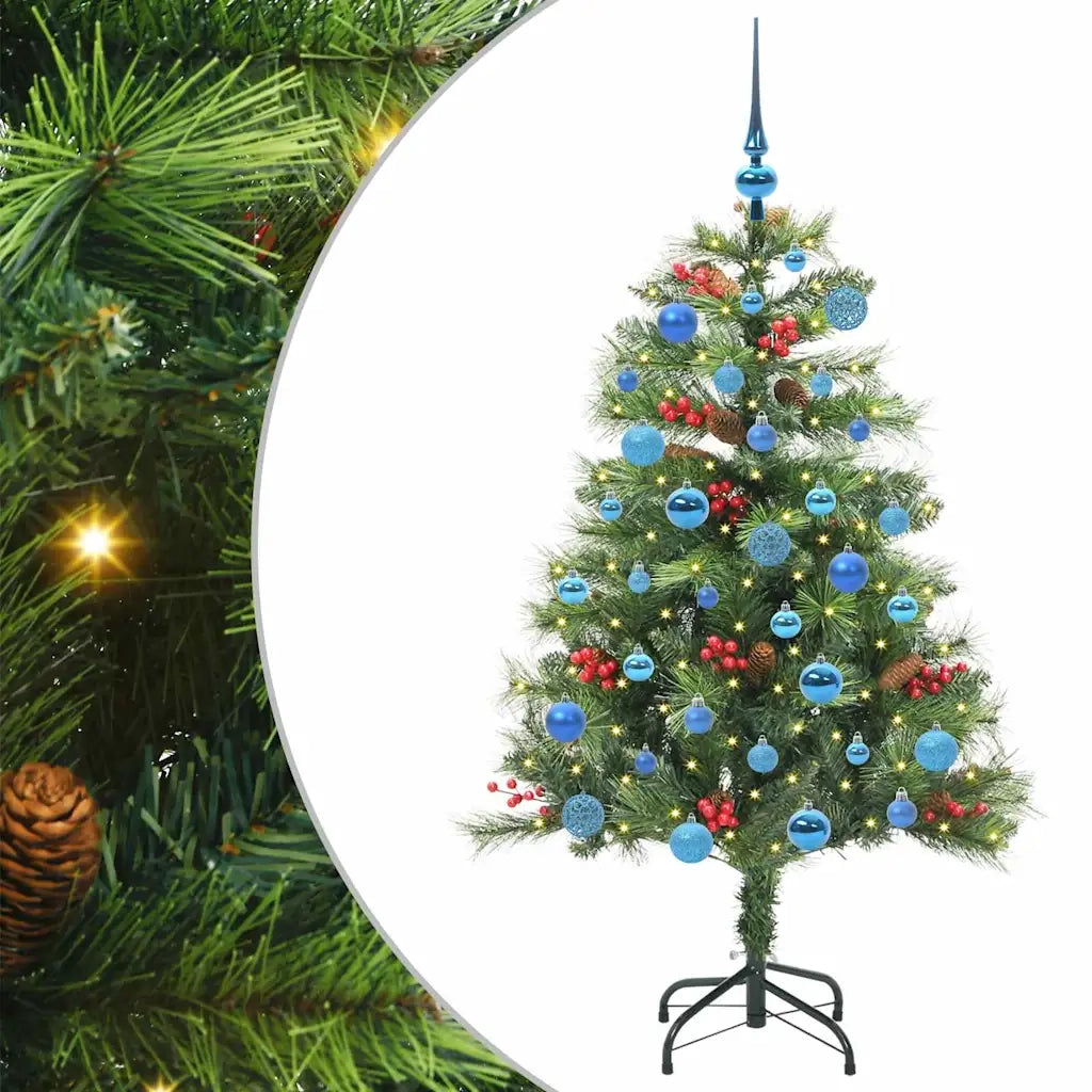 Albero di Natale | Decorazioni natalizie artificiale Verde 150 cm PVC e Metallo