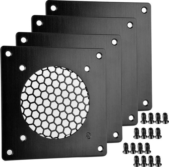Ventilatore di raffreddamento 80mm copertura ventilatore per computer AV casse elettroniche - 4PK - Protezione antipolvere