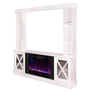 Camino Elettrico da Pavimento 183,5x182x30 cm Effetto Fiamma 1500W Sorento plus & Adeli