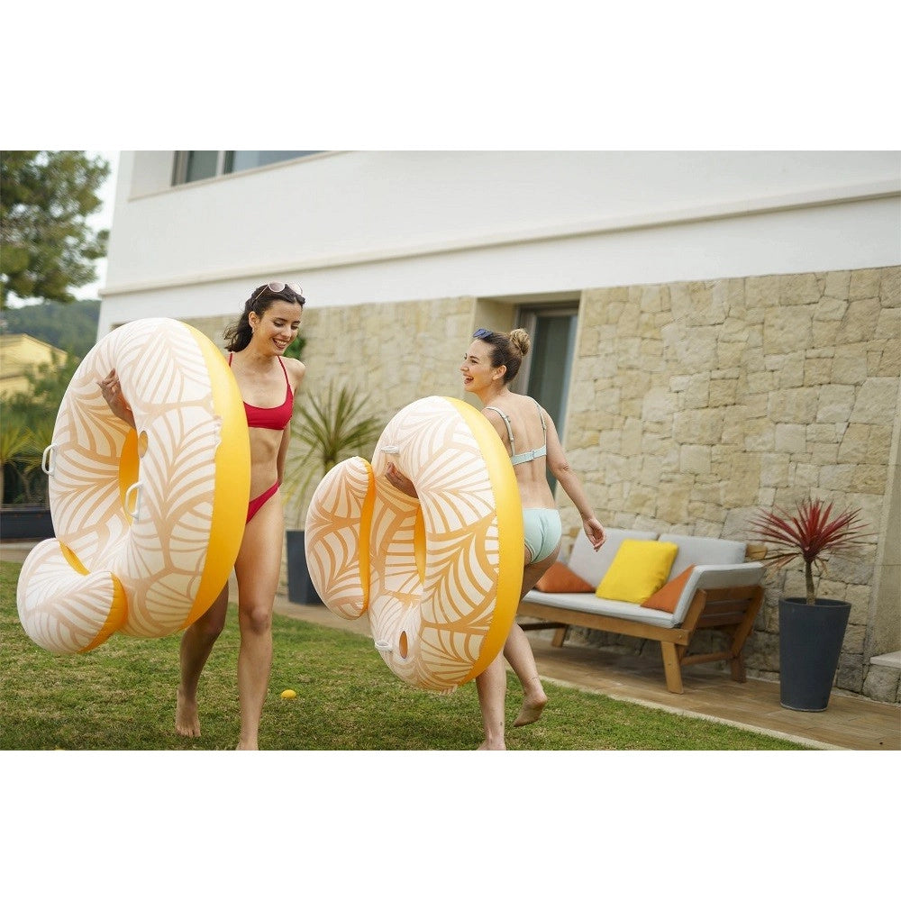 Trade Shop - Poltrona Gonfiabile Comfort Plush Galleggiante Piscina Spiaggia 118x117cm 43643 -