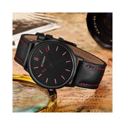 Trade Shop - Orologio Da Polso Curren 8233 Uomo Analogico Quarzo Moderno Nero -