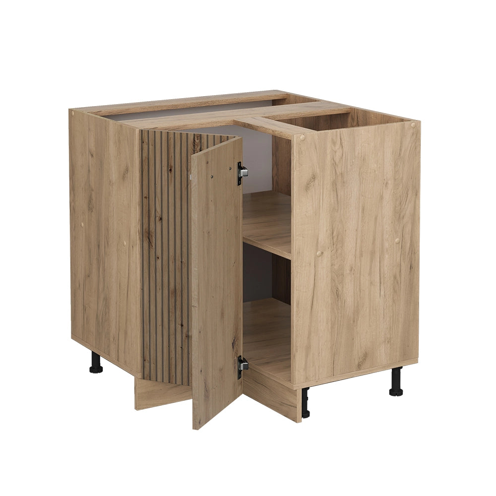Mobile ad angolo cucina R-Line Rovere artigianale/Rovere dorato 75.6 cm PL Marmo Vicco
