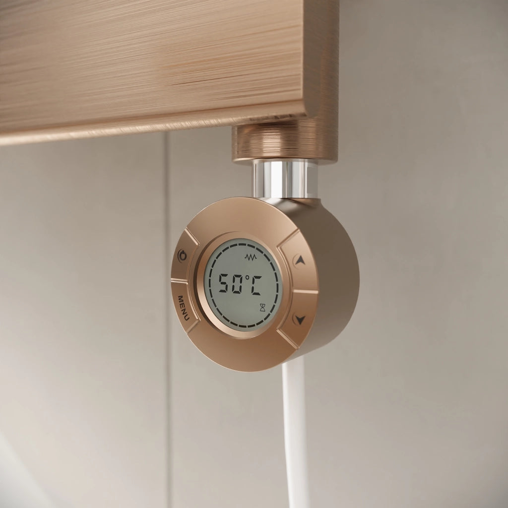 Termoarredo elettrico 1200x500 oro rosa interasse 450 | Andromeda