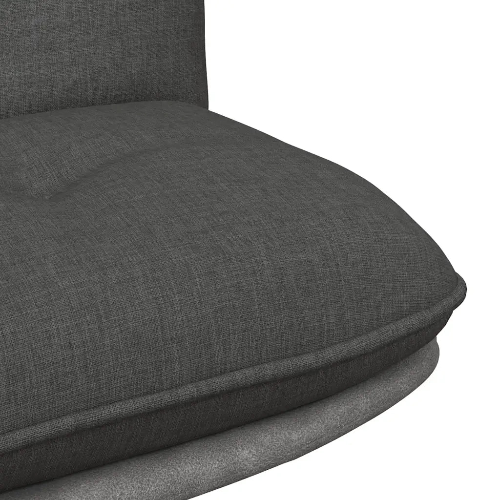 vidaXL Sedia da Ufficio Girevole Grigio Scuro in Tessuto
