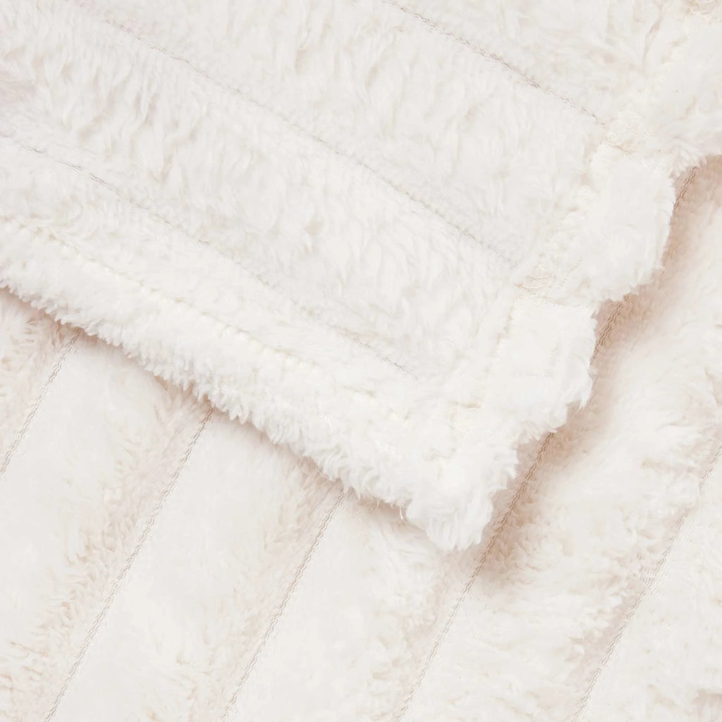 Coperte da Pile 6 pcs Crema 240 x 220 cm Panno