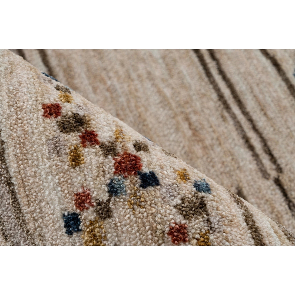 Tappeto moderno Jaka 100 in ciniglia e cotone multicolor