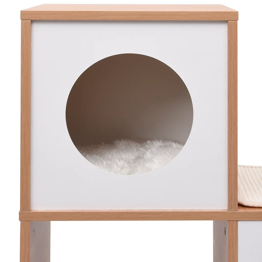 Cuccia per Gatti con Tappeto Tiragraffi in Sisal 100 cm