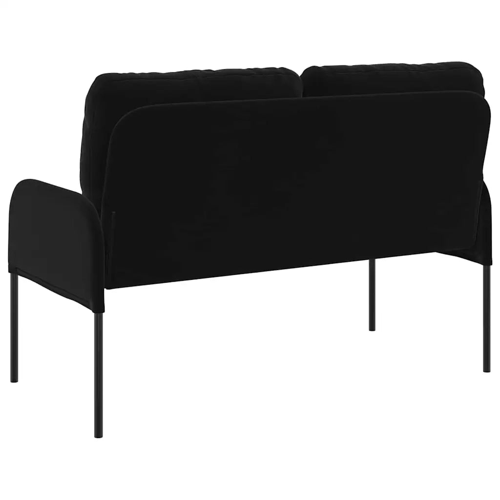 Divano | Divano da soggiorno | Sofa con cuscino 110cm Nero Legno compensato