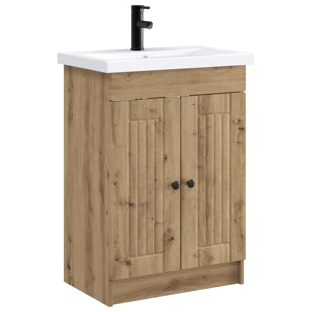 Set di mobili per il bagno Rovere Artigianale 56 x 37,5 x 81 cm 3404193