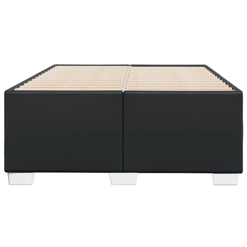 Giroletto senza Materasso Nero 120x190 cm Similpelle