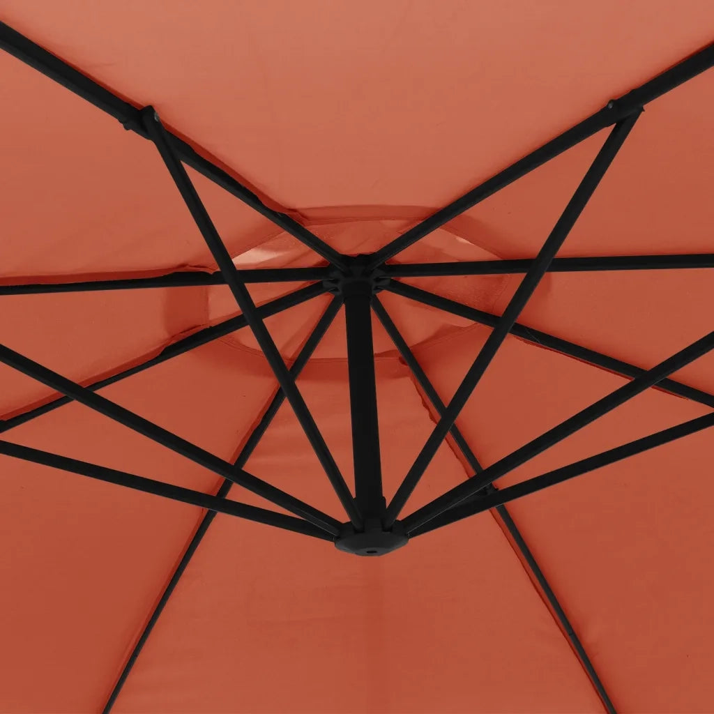 Ombrellone a Sbalzo Palo in Alluminio 350 cm Terracotta 44508