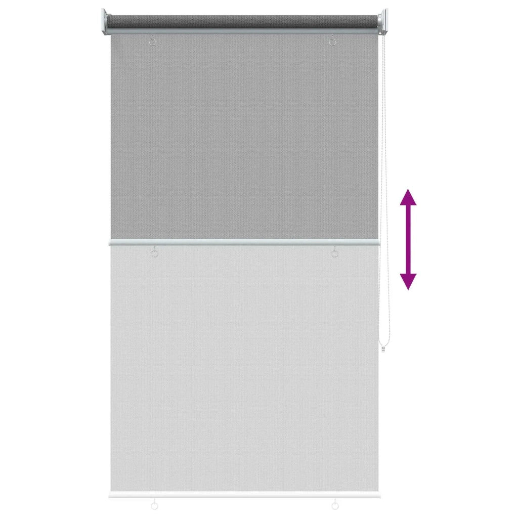 Tenda a Rullo Esterno Blocco UV 90% Grigio Chiaro 100 x 230 cm 42036131